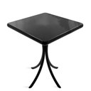 Ver imagem 3 de Cj Mesa Madeira 60x60cm - Bistrô Fixa 78cm + 4 Cadeiras 43 - Preta - Liso