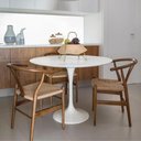 Ver imagem 2 de Mesa de Jantar Tulipa Saarinen Redonda 100 Cm Tampo Laqueado Cores Branco