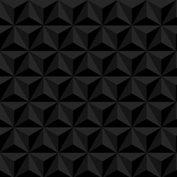 Papel de Parede Geométrico 3d Triângulos Pretos - 3,00x0,50m - 1