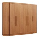 Ver imagem 3 de Guarda-Roupa Casal 6 Portas 6 Gavetas Imperial Marrom/Freijó