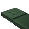 Puff Verde que Vira Cama Solteiro Espuma D23 com Rodízios e Bau para Sala Quarto Apartamento - 4