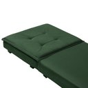 Ver imagem 4 de Puff Verde que Vira Cama Solteiro Espuma D23 com Rodízios e Bau para Sala Quarto Apartamento