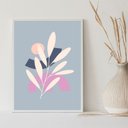 Ver imagem 2 de Quadro Decoração Moderna Boho - Cinza 24x18cm - com Vidro:moldura Preta