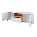 Ver imagem 2 de Rack para Tv 70" Gliss Lukaliam Móveis 1,83m com 1 Gaveta e 2 Portas