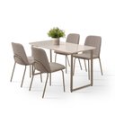 Ver imagem 2 de Conjunto para Sala de Jantar com 4 Cadeiras Dora