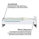 Ver imagem 7 de Cama Infantil com Cabeceira Casinha e Banco Lola 100% MDF Espresso Móveis Branco/Brilho