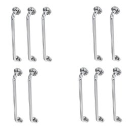 Alça de Apoio Inox Barra 40cm Kit 10 Unidades Cadeirante Idoso Deficiente Banheiro Acessibilidade Se - 1