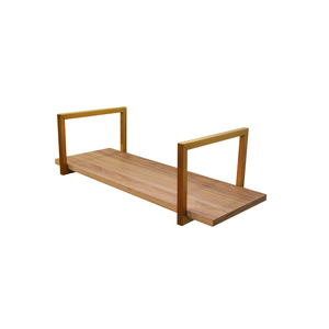 Nicho SIMPLES metalon 110X30 AMAD CLARO/DOURADO  METALICO 01