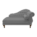 Ver imagem 1 de Recamier Sofá Esquerdo Larissa 150cm Sala Suede Cinza - Incasa Decor