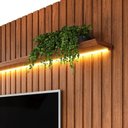 Ver imagem 4 de Painel com Bancada para Tv até 75 Polegadas Ripado com Led Dj Móveis Trento 223 Freijó Off White
