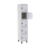 Roupeiro De Aço Guarda-volume Locker 5 Portas Montável Branco - 1