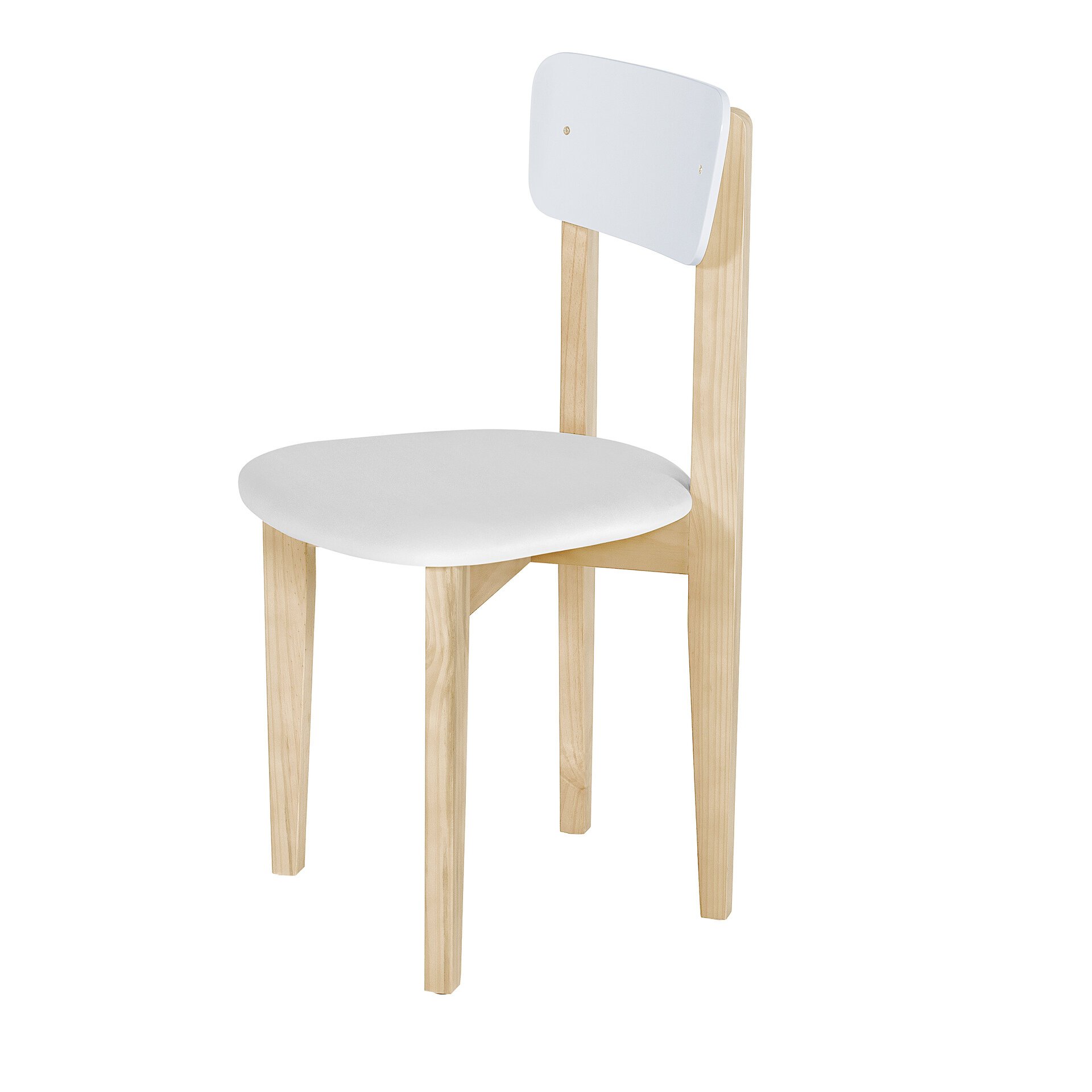 Mesa de Estudo Infantil Pés de Madeira Gaveta Nicho Mdf com Cadeira para Quarto:branco - 4