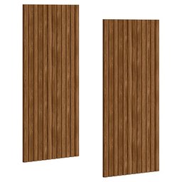 Kit 2 Painel Ripado Placa Projetta 265x100 Cm Cinamomo Mell Mbl - 1