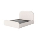 Ver imagem 5 de Cama Casal Valentina 1.40m Estofada Estilo Escandinavo Moderna e Elegante Off White