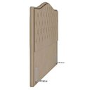 Ver imagem 3 de Cabeceira Casal King 195cm Siena P02 Veludo Bege - Mpozenato