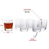 6 Copos Copinhos Shot Dose Vidro Base Quadrada 55ml - 2