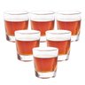6 Copos Copinhos Shot Dose Vidro Base Quadrada 55ml - 1