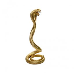 Escultura Decorativa Serpente em Poliresina 41x16x16 cm - D'Rossi - 1