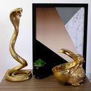 Ver imagem 2 de Escultura Decorativa Serpente em Poliresina 41x16x16 cm - D'Rossi