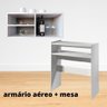 Armário Aéreo + Mesa Para Sala de Jantar Suspenso Nova Decor Armário Aéreo Mais Mesa Multiuso - 4