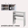 Armário Aéreo + Mesa Para Sala de Jantar Suspenso Nova Decor Armário Aéreo Mais Mesa Multiuso - 2
