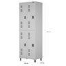 Armário Roupeiro Aço 8 Portas Grande Vestiário Academia Locker - 2