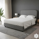 Ver imagem 4 de Cabeceira de Cama Box Queen 160cm Orgânica Prata - Linho