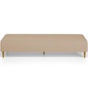 Ver imagem 3 de Puff Decorativo Sala de Estar Bali W01 Pés Palito 210x60cm Linho Bege Escuro - Lyam Decor