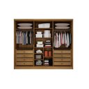 Ver imagem 3 de Guarda Roupa Casal 6 Portas 8 Gavetas - Himalaia-cumaru/fendi- Móveis Novo Horizonte