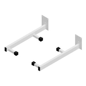 Suporte de parede Preto para Lava-Louças até 90kg Compacta