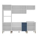 Ver imagem 5 de Armário Cozinha Americana Modulada Completa 260cm 5 Peças com Balcão Multimóveis CR20495 Branco/