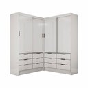Ver imagem 2 de Closet Casal Duplo Sevilha 4portas 12 Gavetas Carioca Móveis Branco