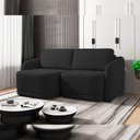 Ver imagem 2 de Sofá Cama para Sala de Estar 2 Lugares 176cm Montserrat K01 Veludo Preto - Lyam Decor