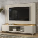 Ver imagem 2 de Painel Tv 75 Pol e Rack Bancada 239cm Martan Tauari/off Flex L06 - Mpozenato