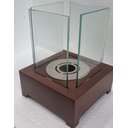 Ver imagem 1 de Queimador para Lareira Ecológica Inox com Vidros Completa:marrom