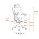 Ver imagem 4 de Cadeira Escritório Presidente Giratória Tribeca - Preto