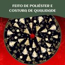 Ver imagem 3 de Saia Tapete Base Árvore de Natal Modelo 4 Decoração Papai Noel Enfeite Natalino Luxo Luvinco