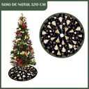 Ver imagem 2 de Saia Tapete Base Árvore de Natal Modelo 4 Decoração Papai Noel Enfeite Natalino Luxo Luvinco