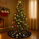 Ver imagem 5 de Saia Tapete Base Árvore de Natal Modelo 4 Decoração Papai Noel Enfeite Natalino Luxo Luvinco