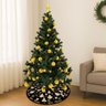 Saia Tapete Base Árvore de Natal Modelo 4 Decoração Papai Noel Enfeite Natalino Luxo Luvinco - 9