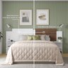 Mesa Cabeceira Extensível Cama Solteiro Casal Queen King Box:branco-branco/canela - 11