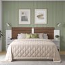Mesa Cabeceira Extensível Cama Solteiro Casal Queen King Box:branco-branco/canela - 4