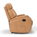 Ver imagem 4 de Poltrona do Papai Reclinável em Corino Importado Cor Caramelo Reclinação Manual - Modelo Florença