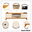 Ver imagem 2 de Rack 2 Portas com Painel para Tv 65 Polegadas Itália 180cm