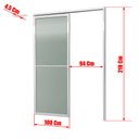 Ver imagem 2 de Porta de Correr Suspensa Vidrao Dir L.25 Branca 210x100 Brimak