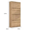 Ver imagem 5 de Sapateira Armário Organizador Basculante 24 Pares 4 Portas:teka