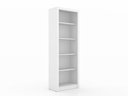 Ver imagem 2 de Escritório com Mesa para Computador Simples com Armário Prateleiras Portas Branco - Fdecor