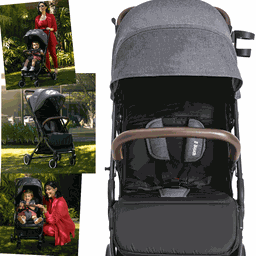 Carrinho de Bebe Bebe Conforto Base Isofix Kiddo Sprint Grafite - 4