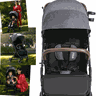 Carrinho de Bebe Bebe Conforto Base Isofix Kiddo Sprint Grafite - 4