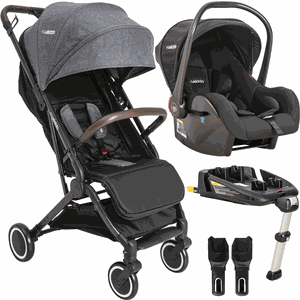 Carrinho de Bebe Bebe Conforto Base Isofix Kiddo Sprint Grafite